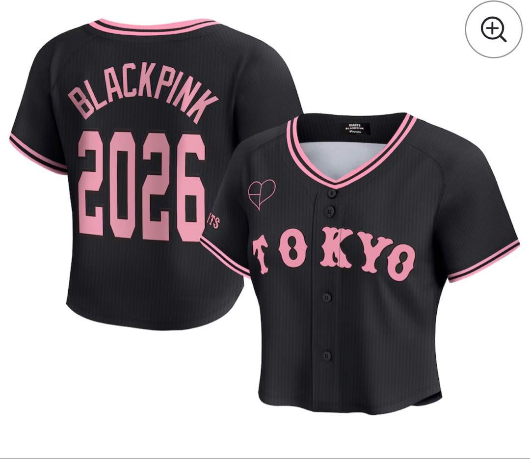 読売ジャイアンツ×BLACKPINK ユニフォーム クロップド ブラック L