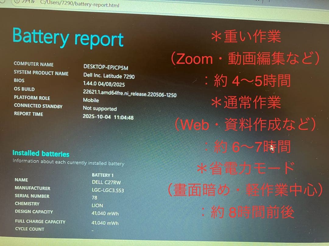 超軽量Dell 7290 i5 16GB SSD 256GB 12.5型