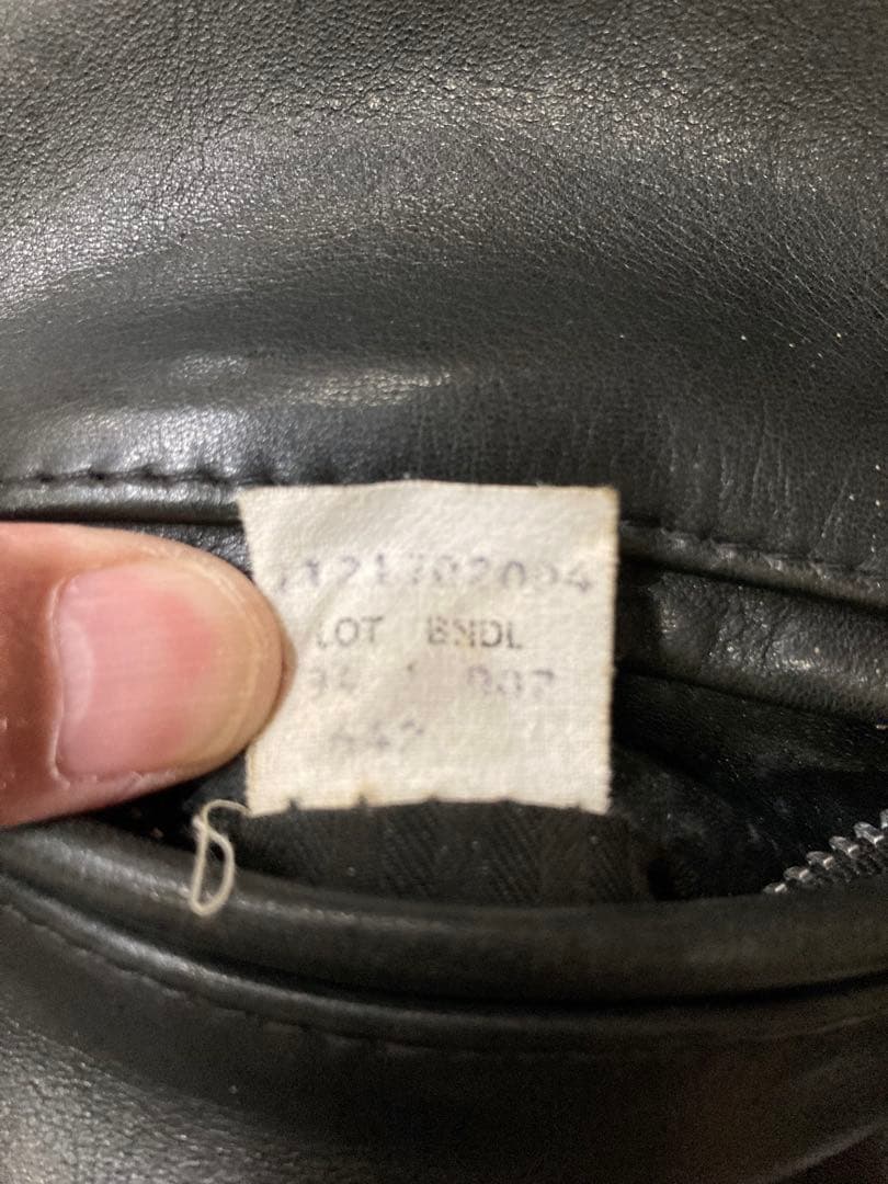 Schott 642 ボアライナー付 シングル ライダース ジャケットサイズ34