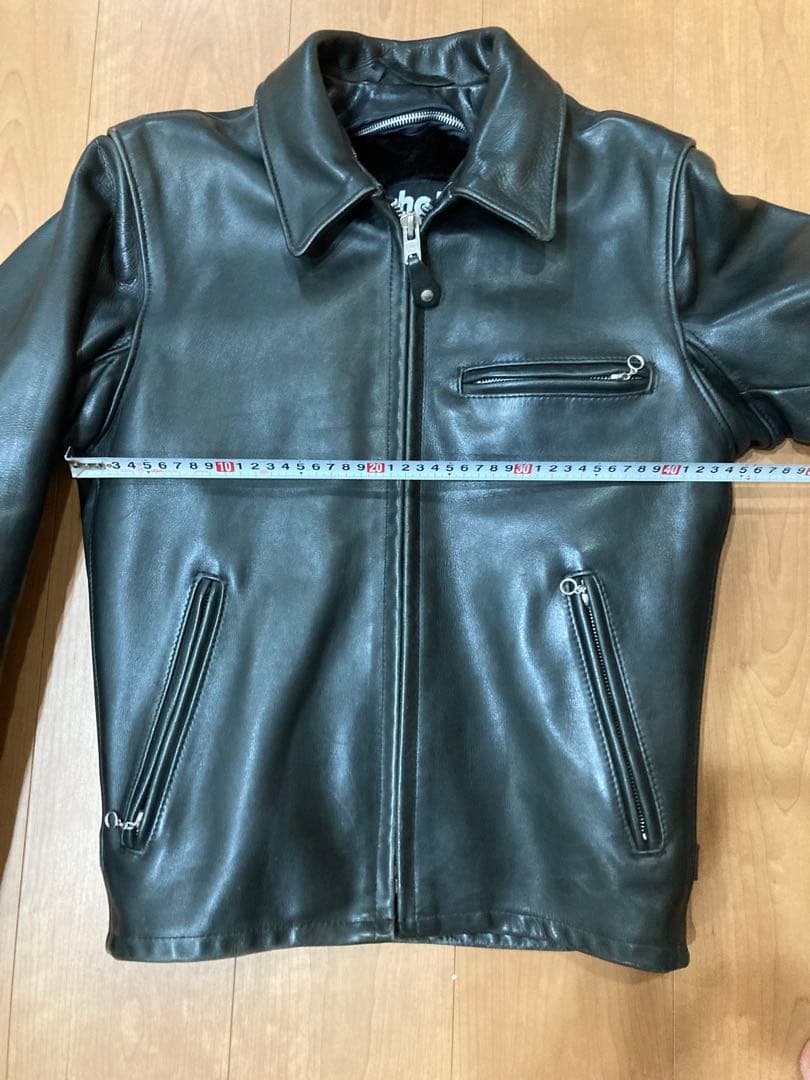 Schott 642 ボアライナー付 シングル ライダース ジャケットサイズ34