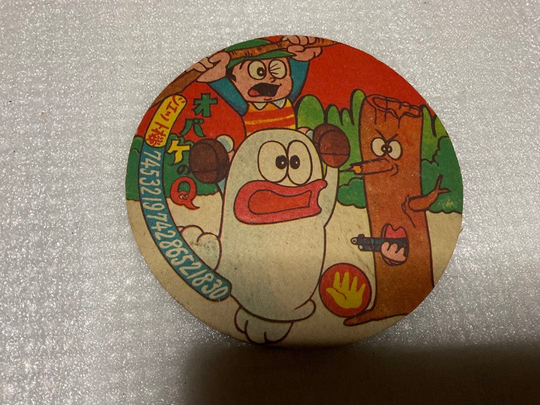 昭和のメンコ／7枚セット。宇宙エース、ガイキング、コンバトラーV等。【丸型面子】