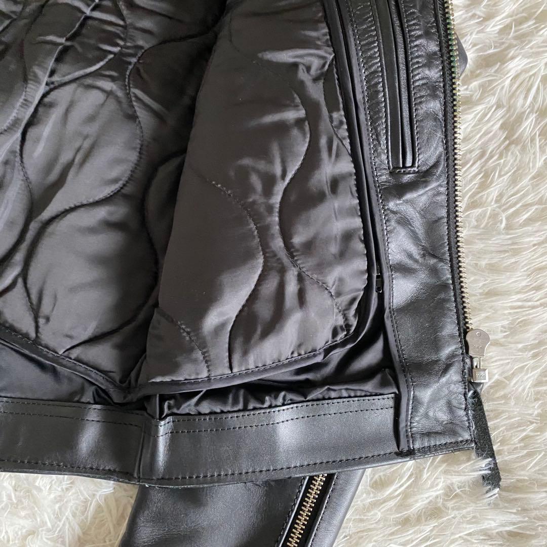【極美品】カドヤ　シングルライダース　ライナー着脱2way M ブラック