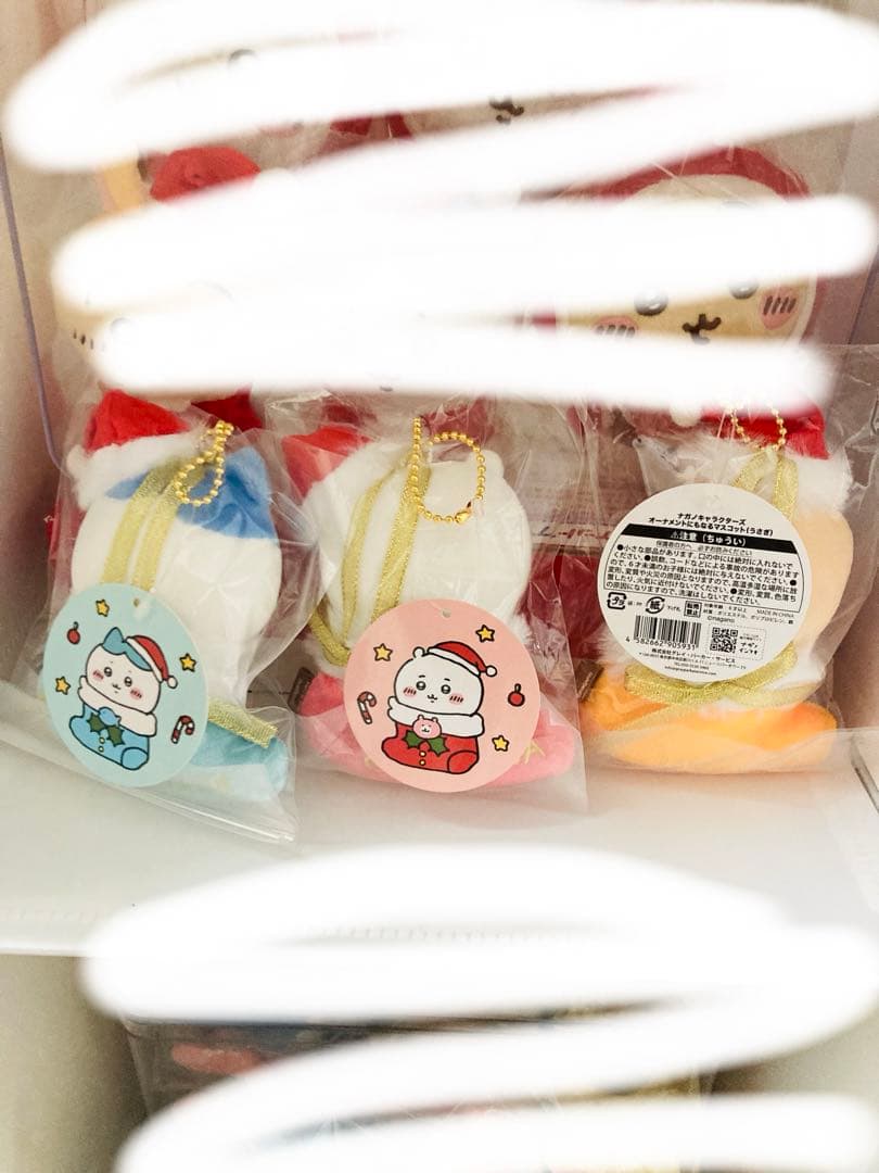 ちいかわ クリスマス オーナメントにもなるマスコット　ハチワレ　うさぎ