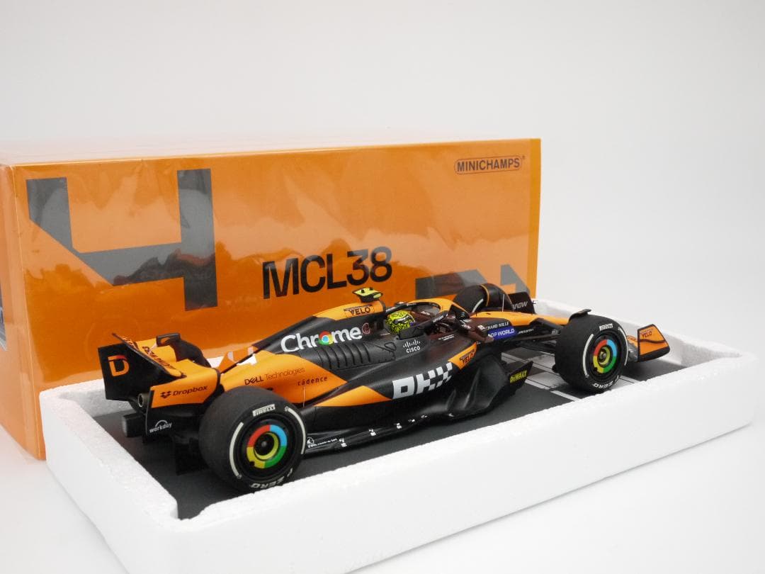 まるく1/18 マクラーレン MCL38 マイアミGP 初優勝 L.ノリス