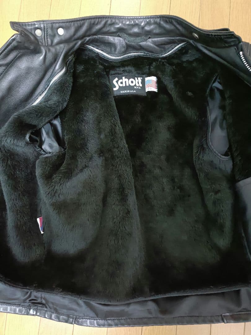 ショット Schott シングルライダース 641 サイズ36　ブラック