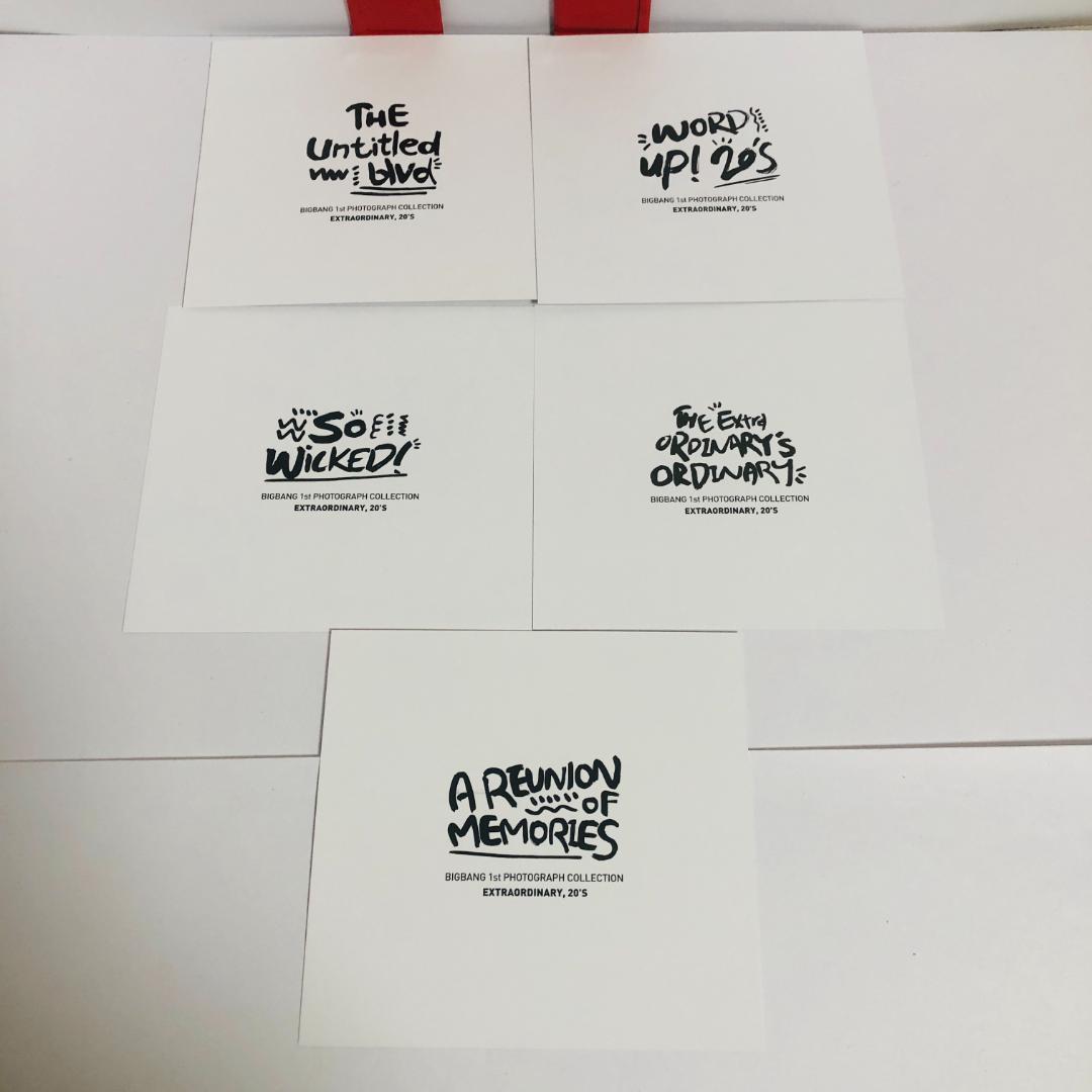 BIGBANG Extra Ordinary 20's 写真集付録ポラロイド5枚