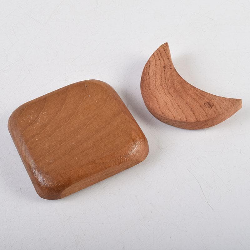 茶道具　木彫　月形香合　稲香合など　５点まとめて　V　R9255