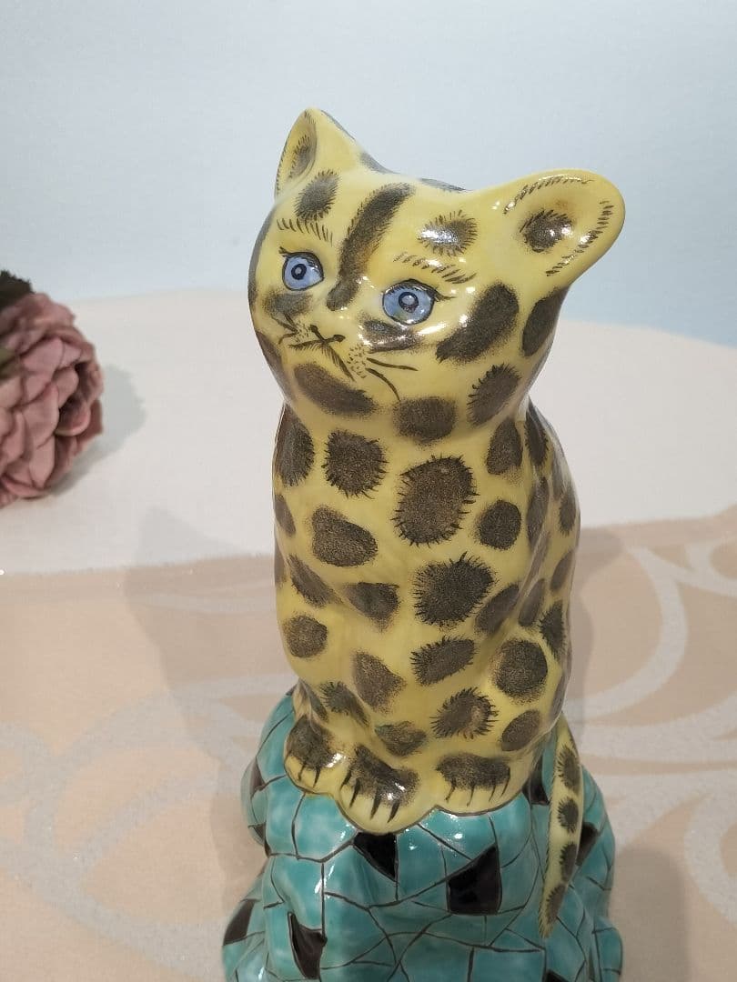 レア品　作家物　レトロ　焼き物Vintage　フィギュリン　ねこ　猫