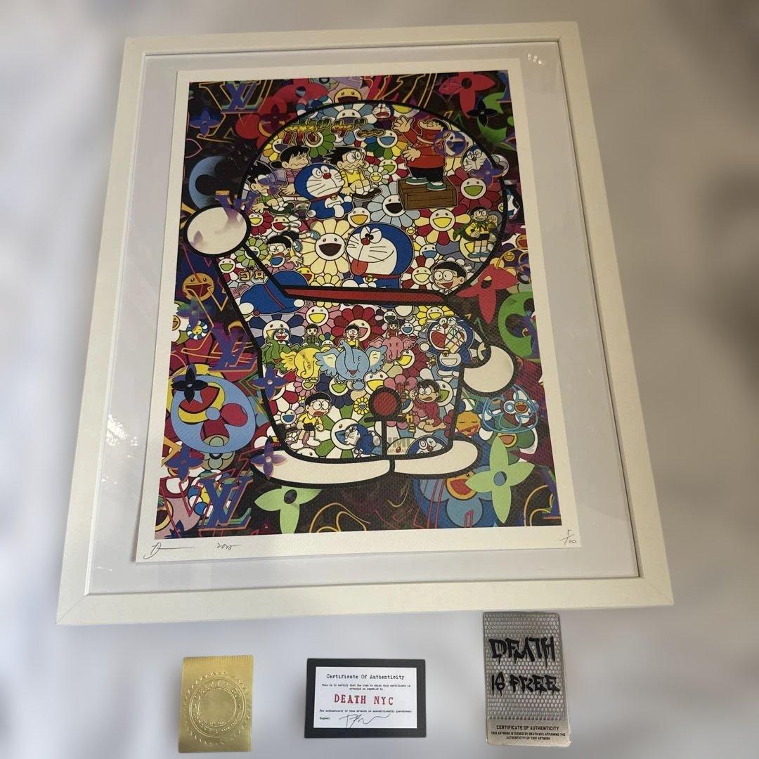 DEATH NYC 現代アートポスター　世界100枚限定　村上隆　ドラえもん