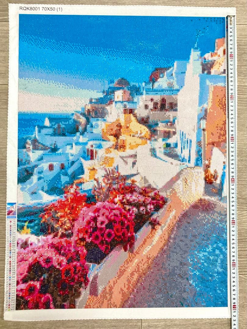 ギリシャの風景画ABダイヤモンドアート【完成品】70*50cm