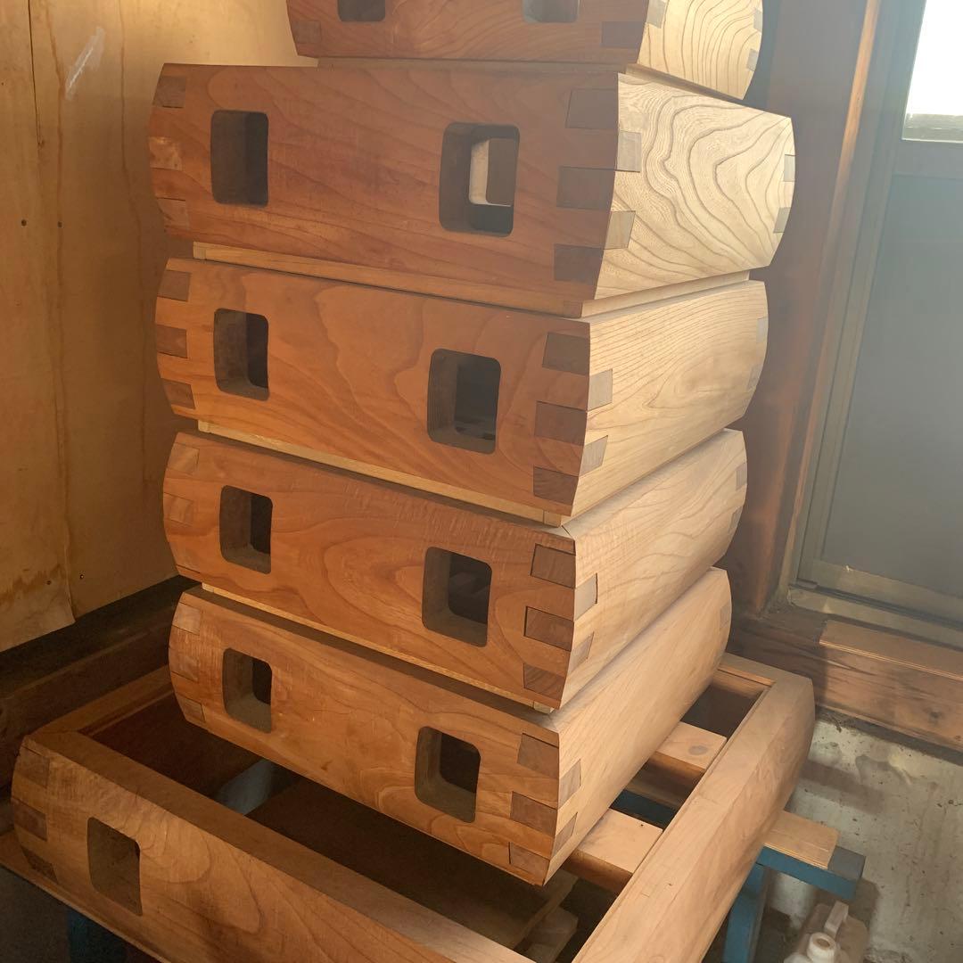 神輿　みこし　土台と柱