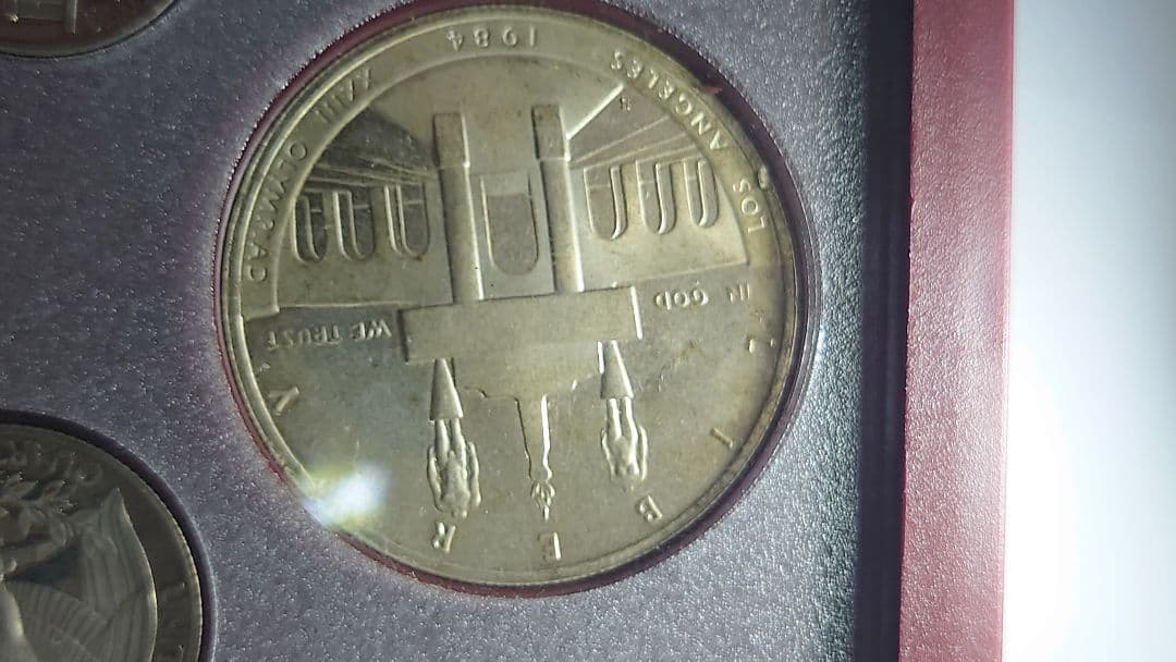 り*と様 1ドル銀貨硬貨セット　1984アメリカオリンピック 記念銀貨硬貨セット