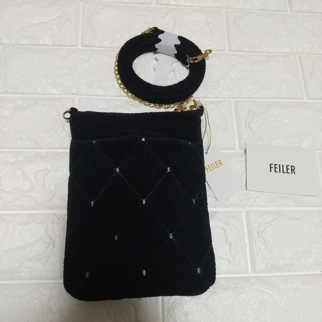 (新品未使用)フェイラー　ユニ　チェーンポシェット　ブラック