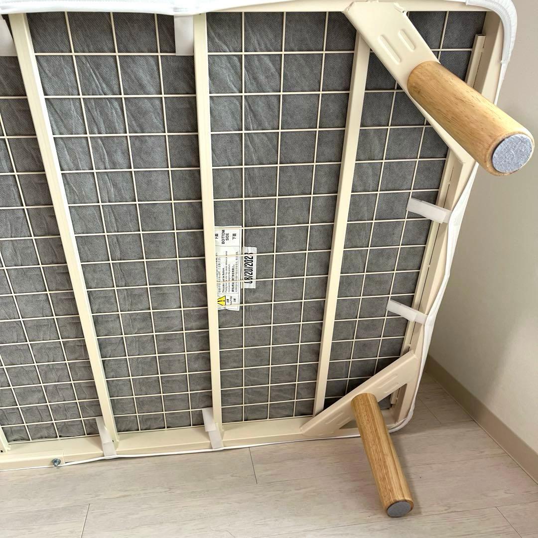 【美品】無印良品　脚付マットレス　シングルベット