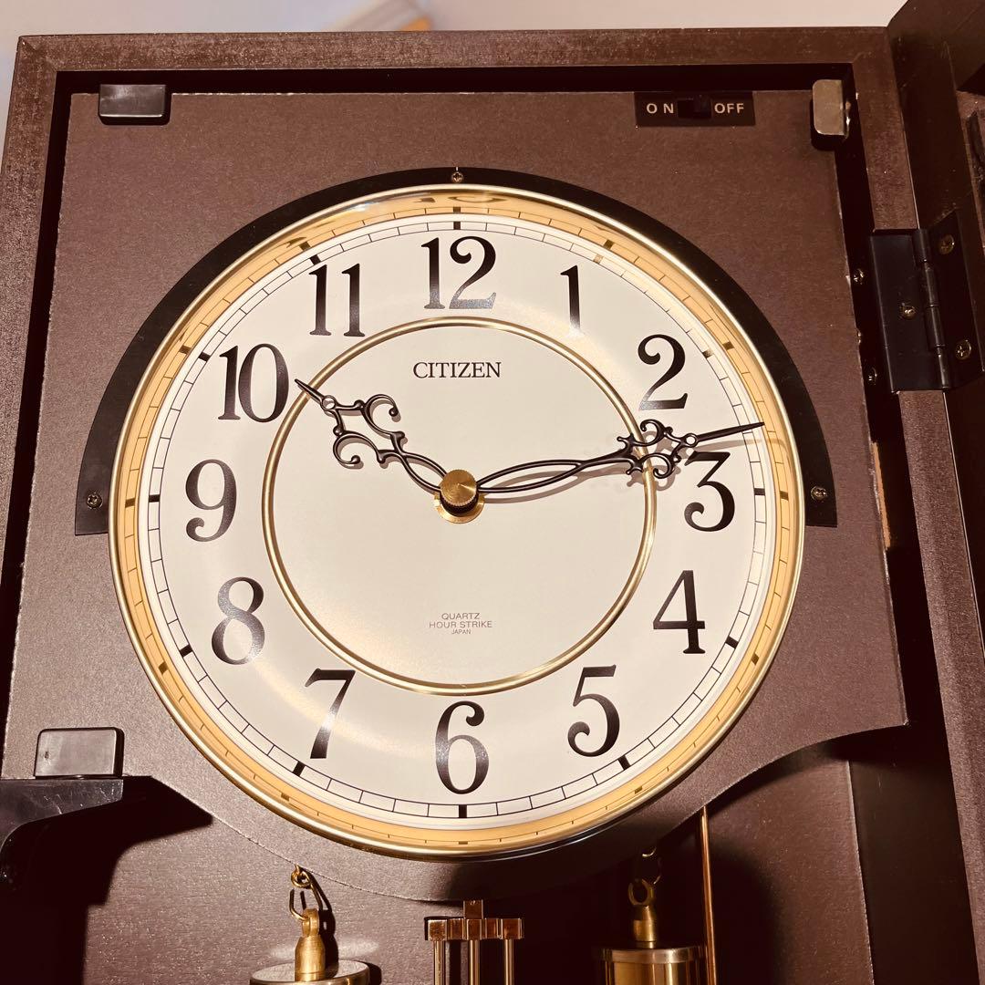 CITIZEN 振り子時計 ストロークN 報時付き 4MJ807-N06