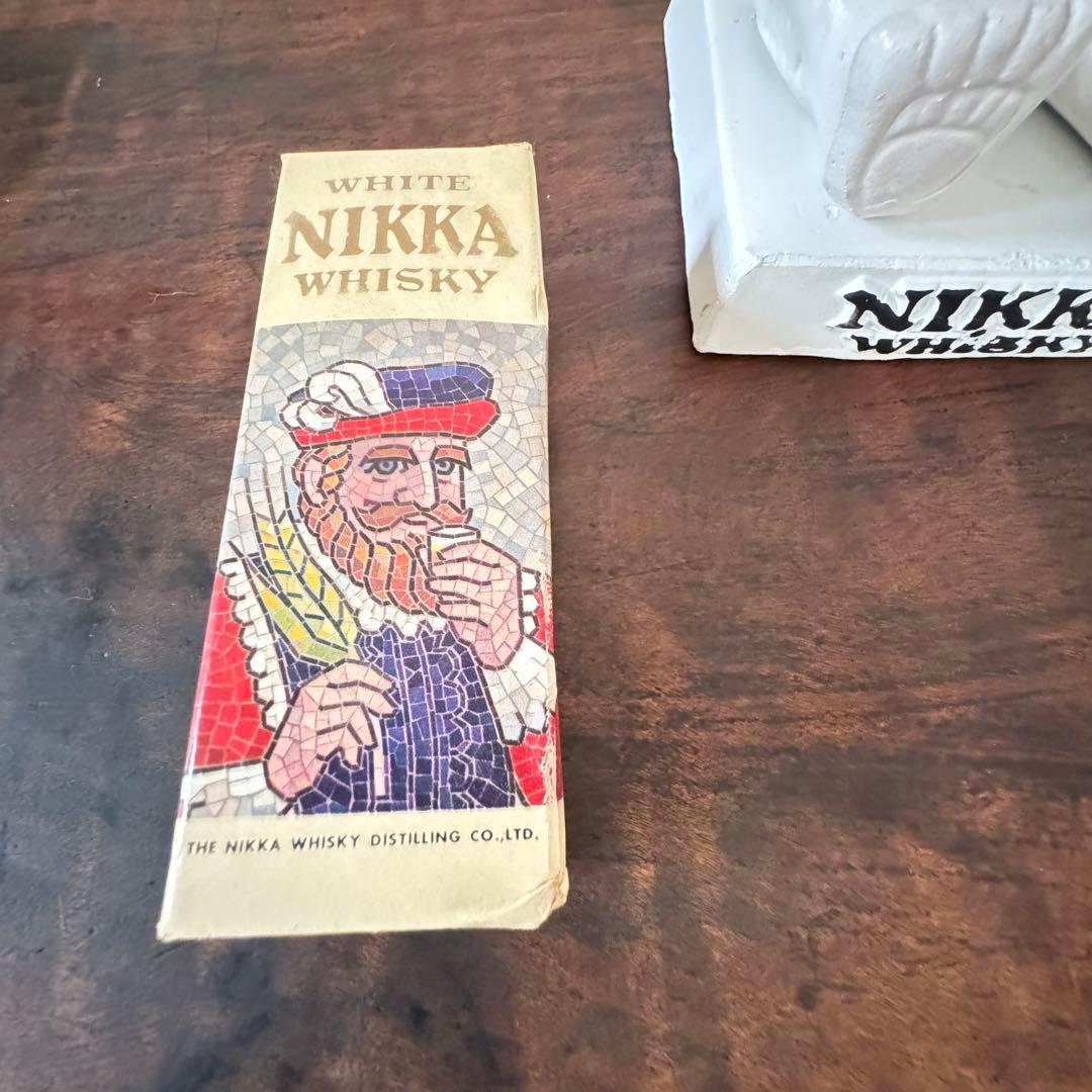 【昭和レトロ】ニッカウイスキー 白熊 抱き熊 ホワイトニッカ 未開封 当時物