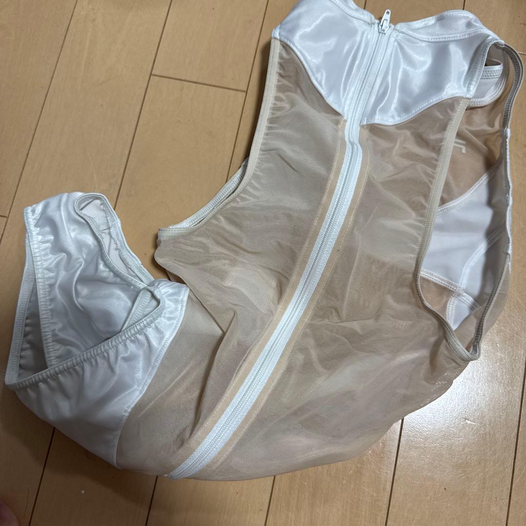 SGSｘSHEER HORSE-SHOE バックファスナースイムウェア