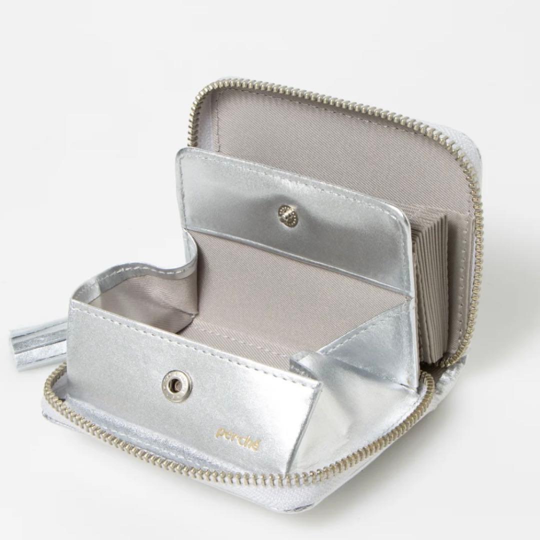 【未使用•箱あり】percheペルケ シルバーウォレット