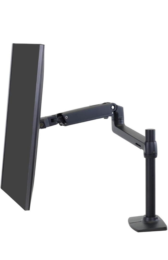 エルゴトロン LX Desk モニターアーム ロングポール ブラック