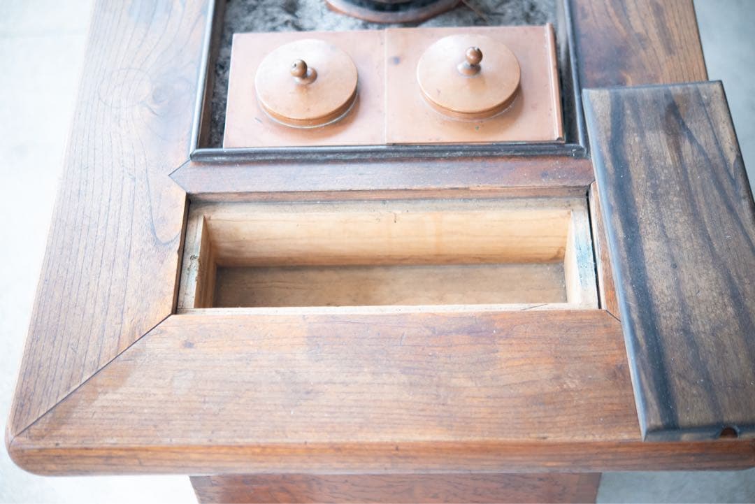 長火鉢　天然木 骨董 古民具 囲炉裏 座卓 和家具 火鉢