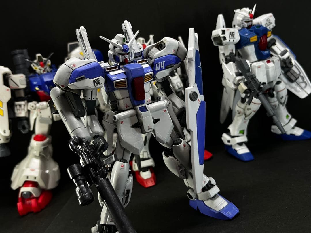 改造ガンプラ　塗装済み完成品　hg ガンダム試作4号機　GP04 ガーベラ