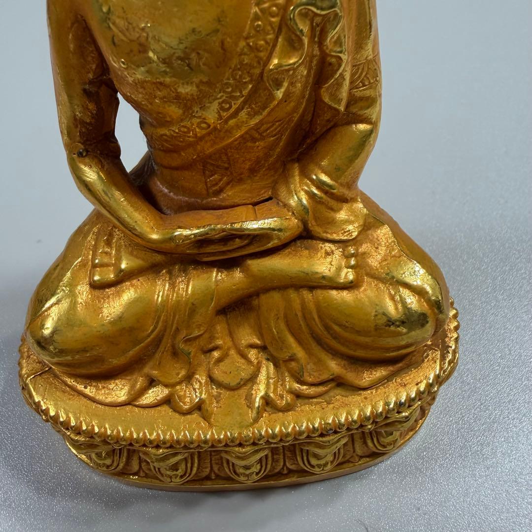 鎏金釈迦牟尼坐像　旧蔵