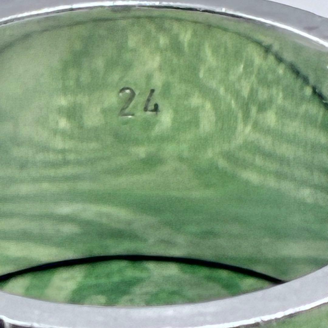 【美品】GUCCI グッチ ブランデッドG リング 23号 ワイド シルバー