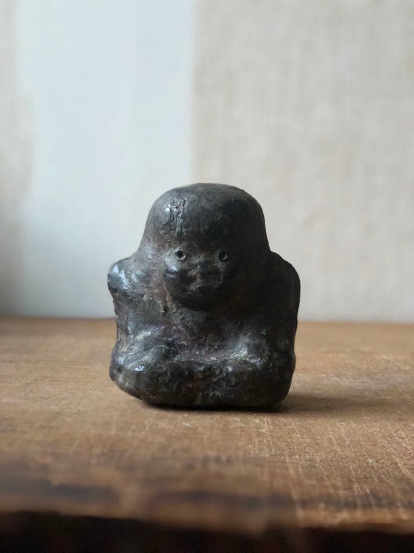 家の神さま　古民藝　金属製　福助　民衆仏