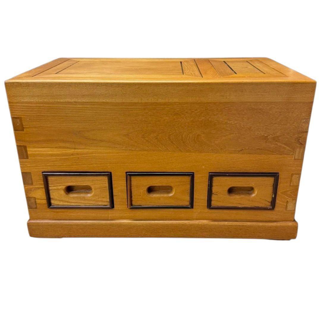 【美品】無垢 天然木 関西火鉢 大和火鉢 囲炉裏 長火鉢 火鉢 角火鉢 箱火鉢