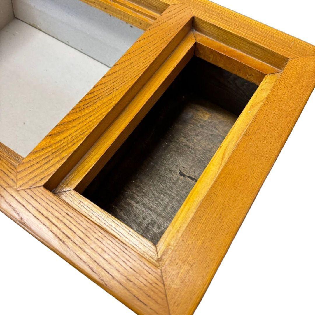 【美品】無垢 天然木 関西火鉢 大和火鉢 囲炉裏 長火鉢 火鉢 角火鉢 箱火鉢