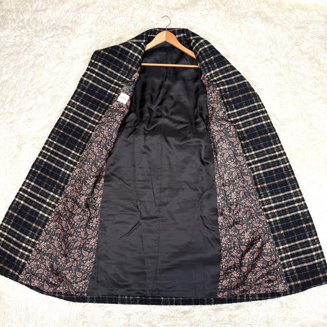 ポールスミス モヘヤxアルパカxウール オーバーサイズチェスターコート マキシ丈