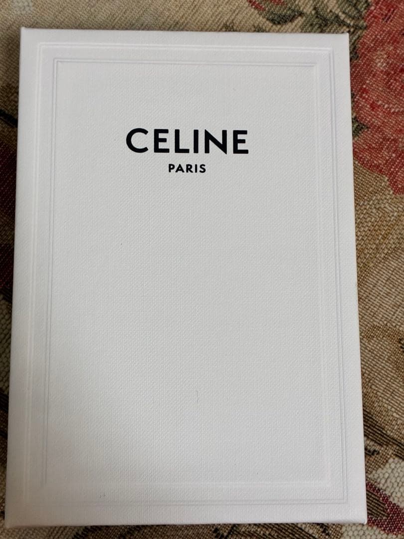 CELINE ソフトブルー レザー カードホルダー