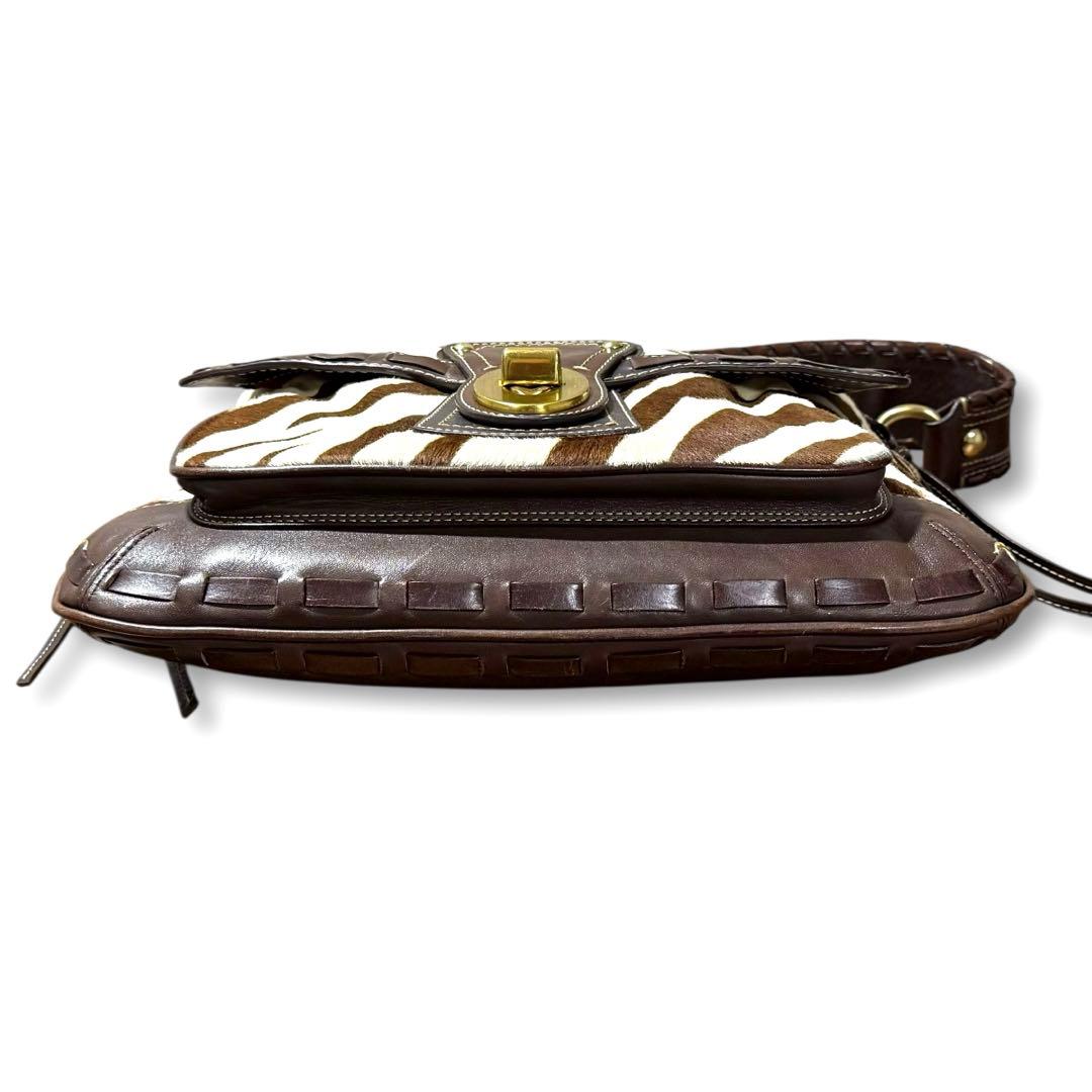 Y2K★コーチ ハラコレザー レガシー ショルダーバッグ ホーボー ターンロック