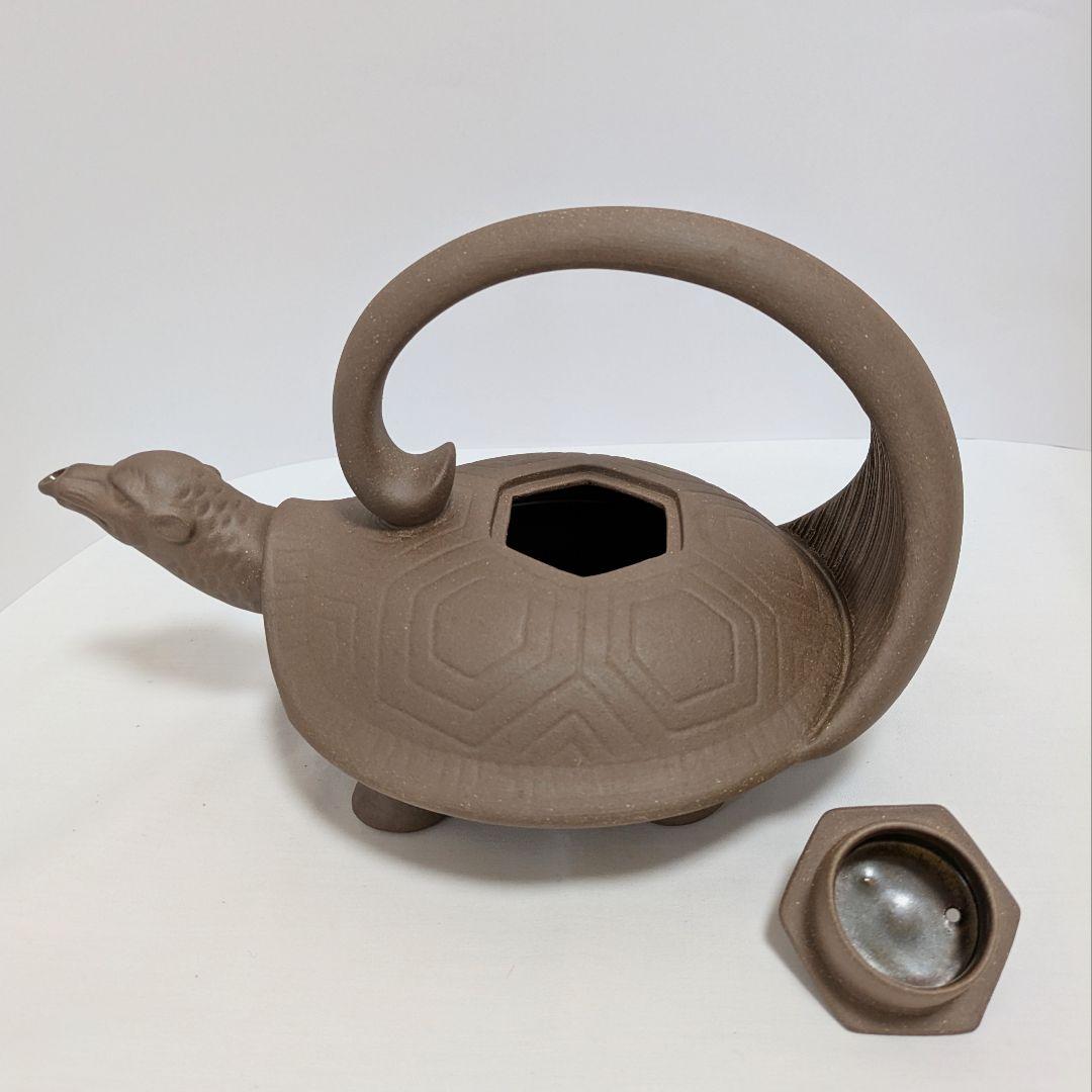 神亀酒器　沈壽官十五代　薩摩焼 共箱