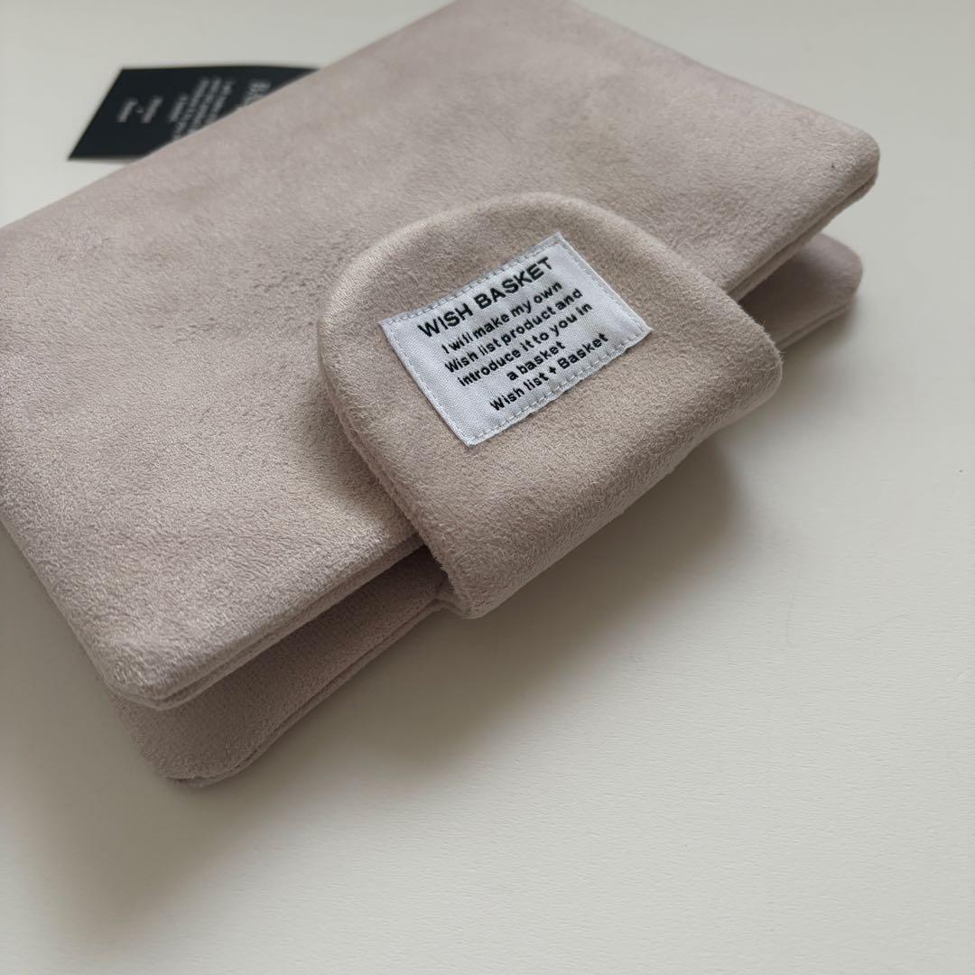 バインダーカバー　スエード　ミュートブラウン　A6 韓国　貯金