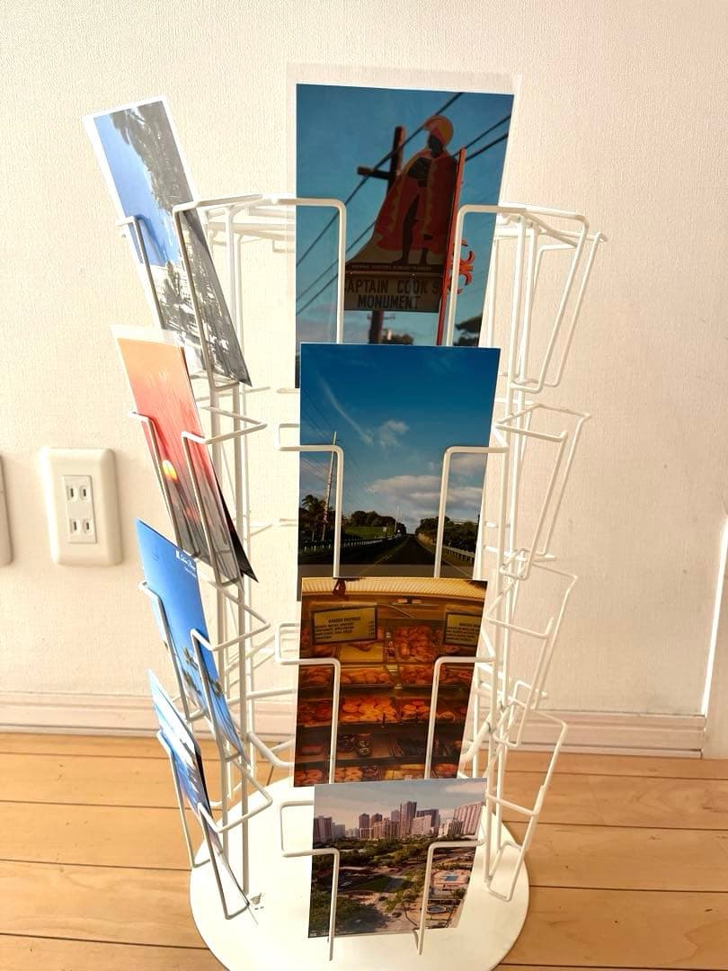 ポストカード卓上回転ラック