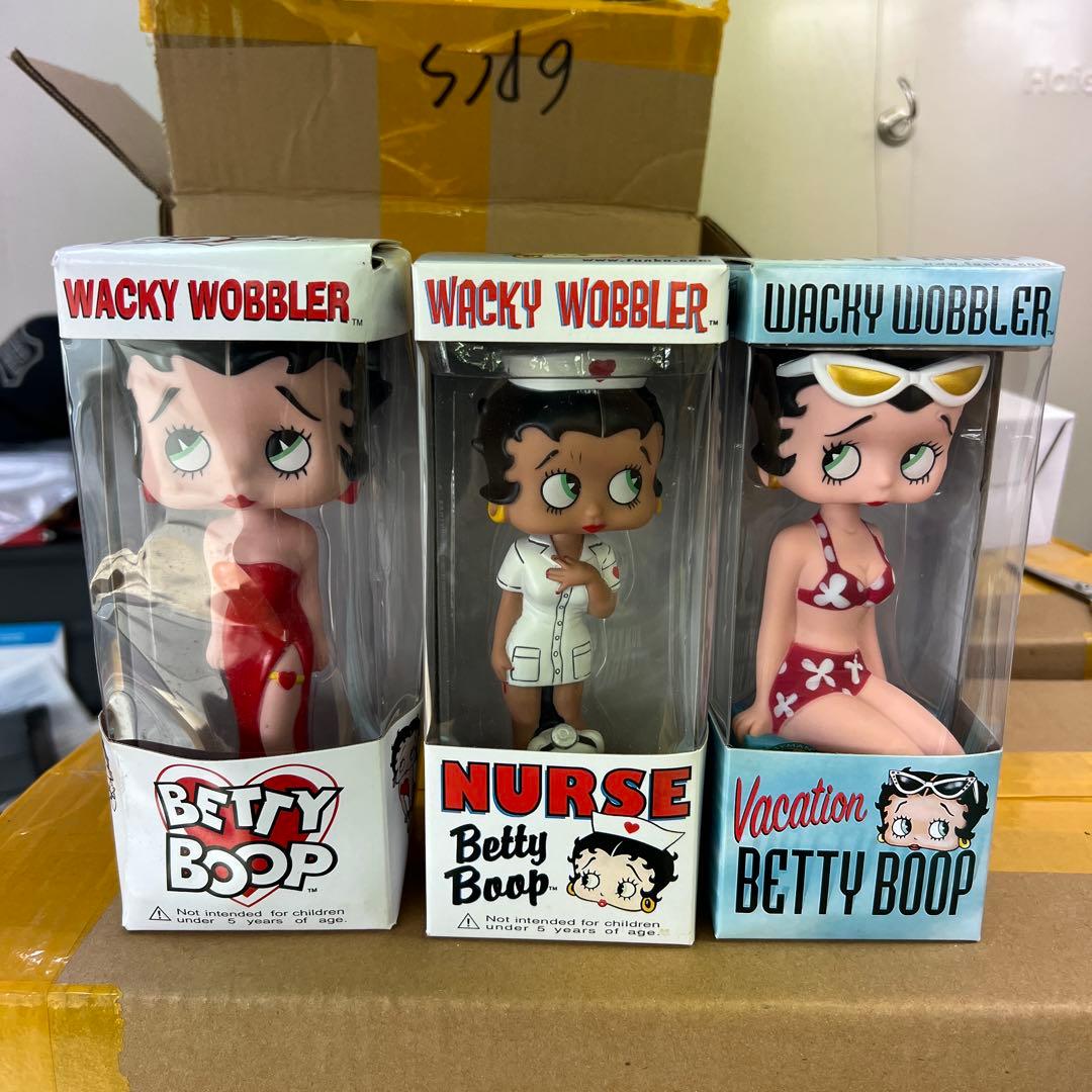 リ*ん様 Betty Boop Wacky Wobbler 3体セット