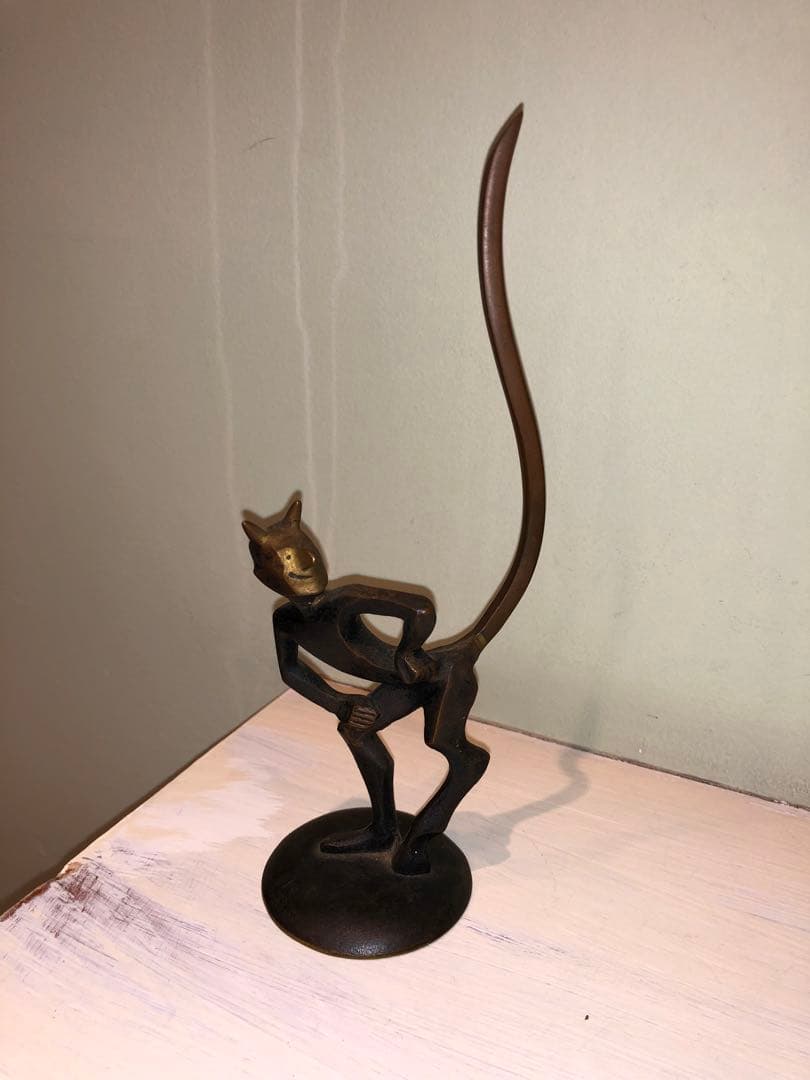 アンティーク　デビル　悪魔　ミッドセンチュリー　インダストリアル　スカルプチュア