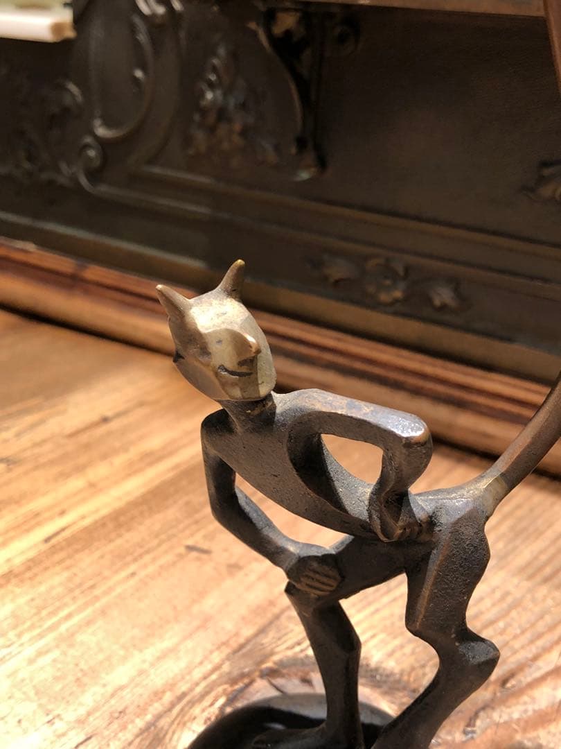 アンティーク　デビル　悪魔　ミッドセンチュリー　インダストリアル　スカルプチュア