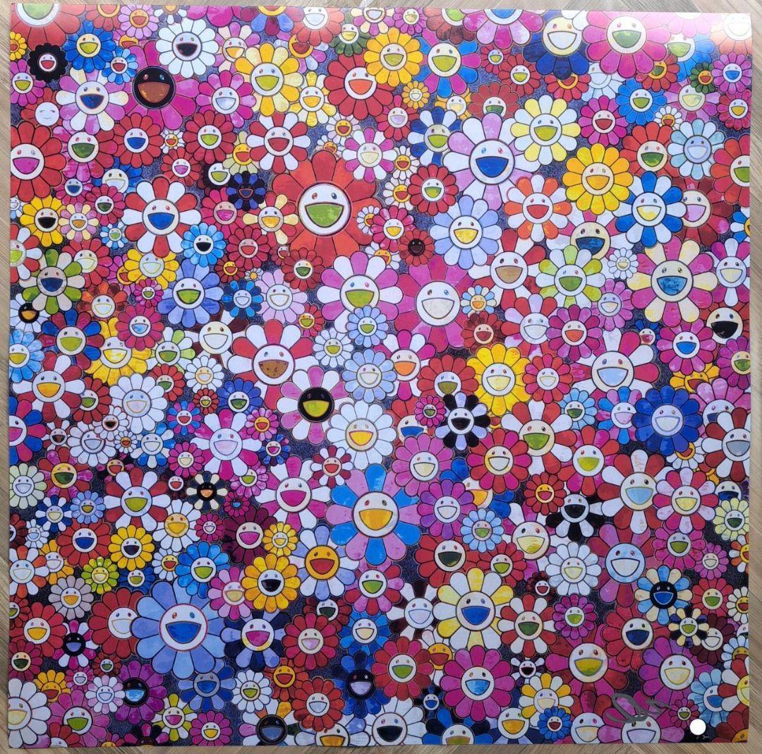 村上隆　花畑　ピンク　ポスター　アート　人気画家　(草間彌生　奈良美智)