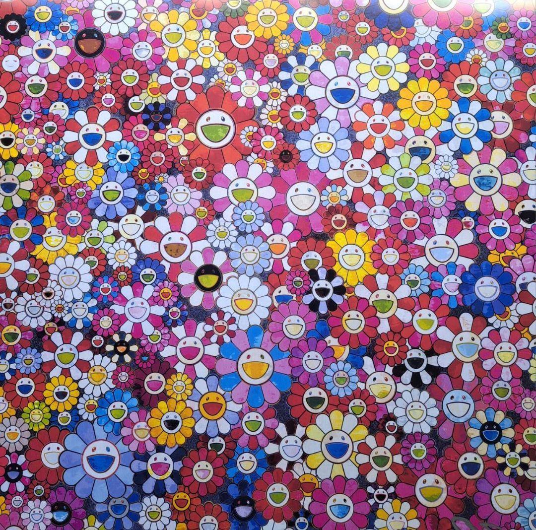 村上隆　花畑　ピンク　ポスター　アート　人気画家　(草間彌生　奈良美智)