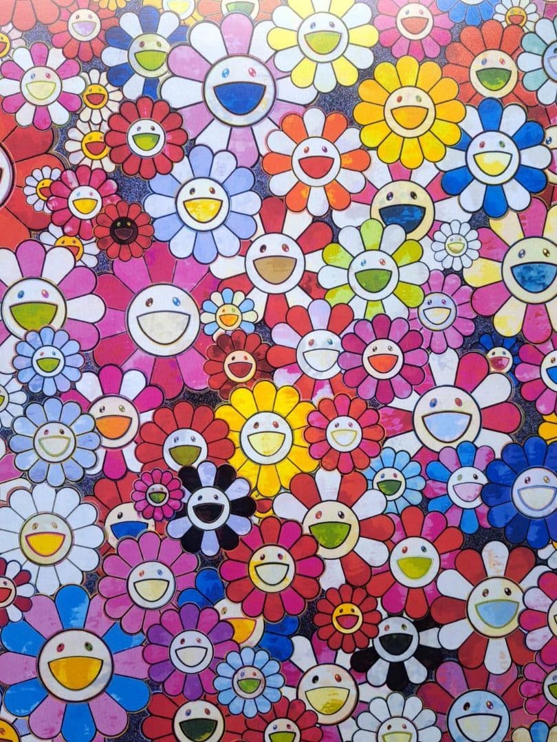 村上隆　花畑　ピンク　ポスター　アート　人気画家　(草間彌生　奈良美智)