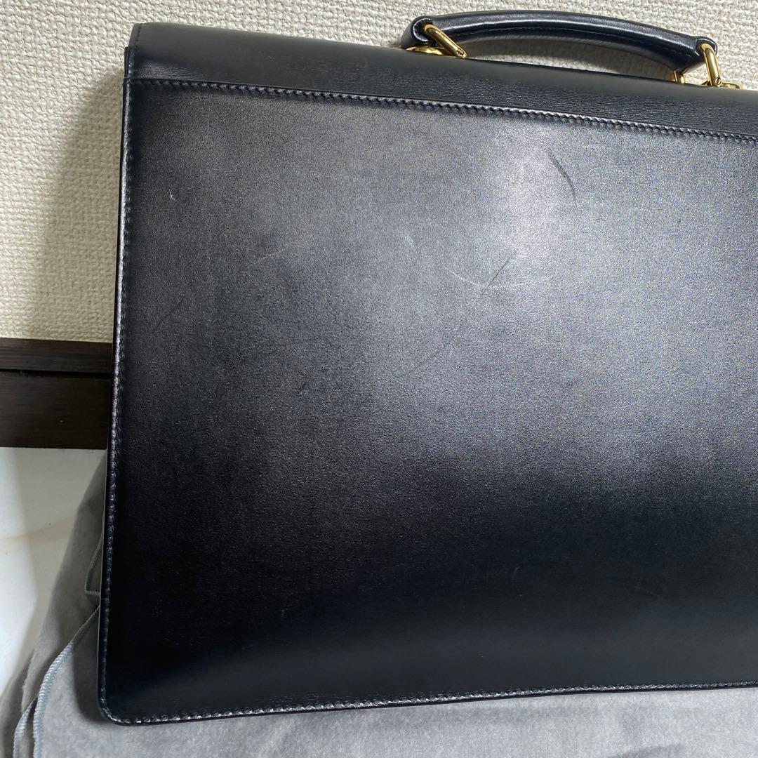 希少⭐︎ダンヒル 自立型ビジネスバッグ ブリーフケース オールレザー 布袋付き