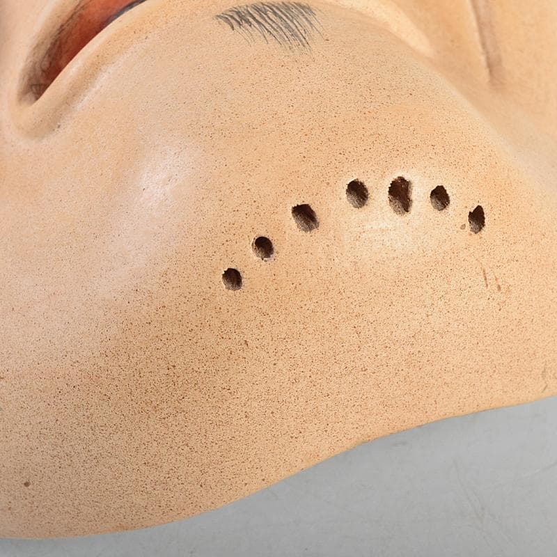 能面　能楽　雅楽　木彫　姥面　V　R9454