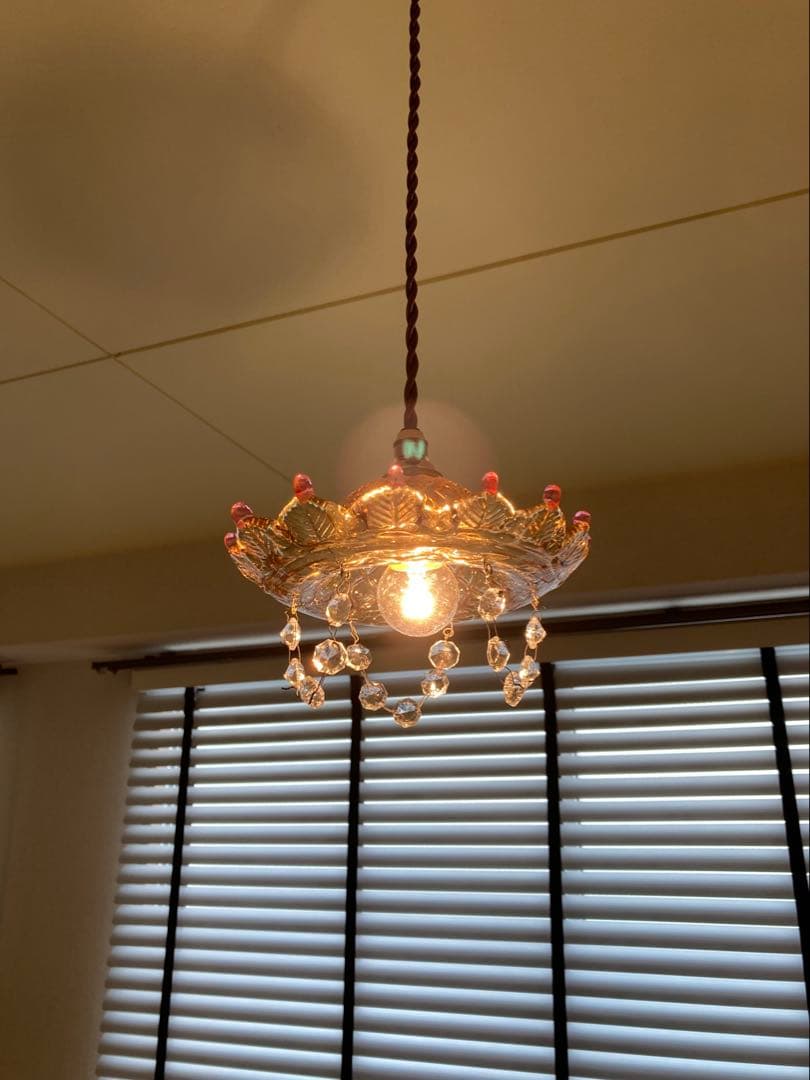 （専用）ムラーノガラス　【王様の帽子】　アンティーク　ランプシェード　1920年