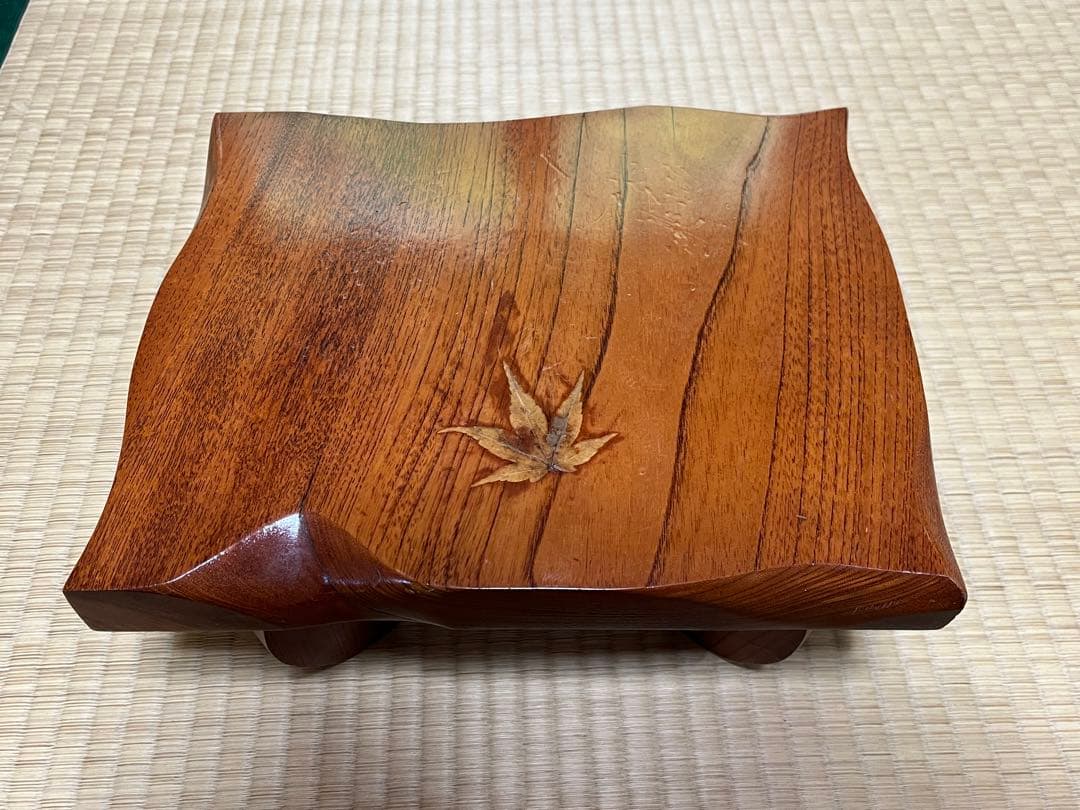 昭和レトロ　天然木 飾台 花台 香炉台 盆栽台 木彫　一点物