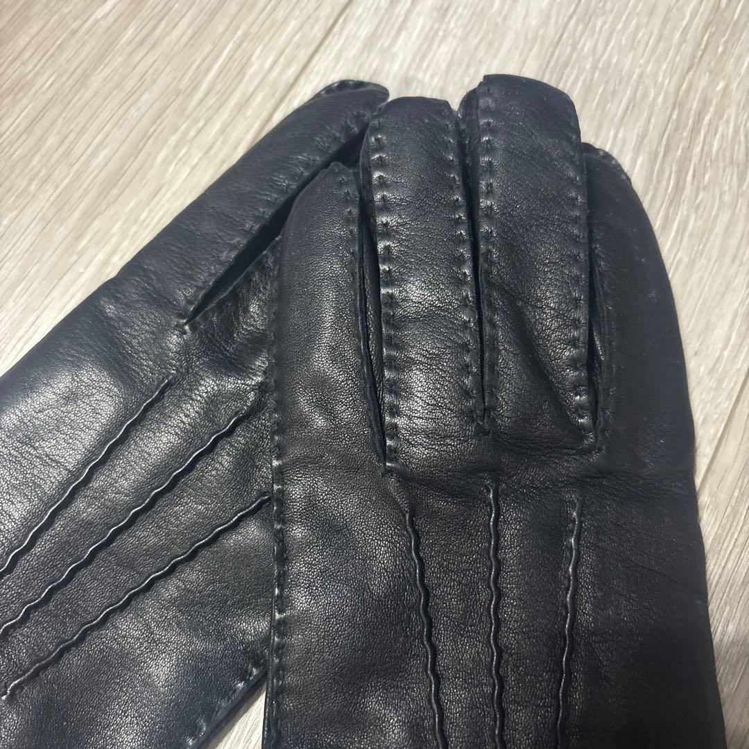 h*x様 Dunhill ダンヒル レザー カシミヤライニング グローブ　手袋