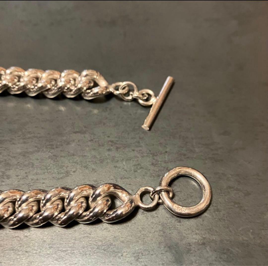 SILVER925 FLAT LINK BRACELET/シルバー/ブレスレット