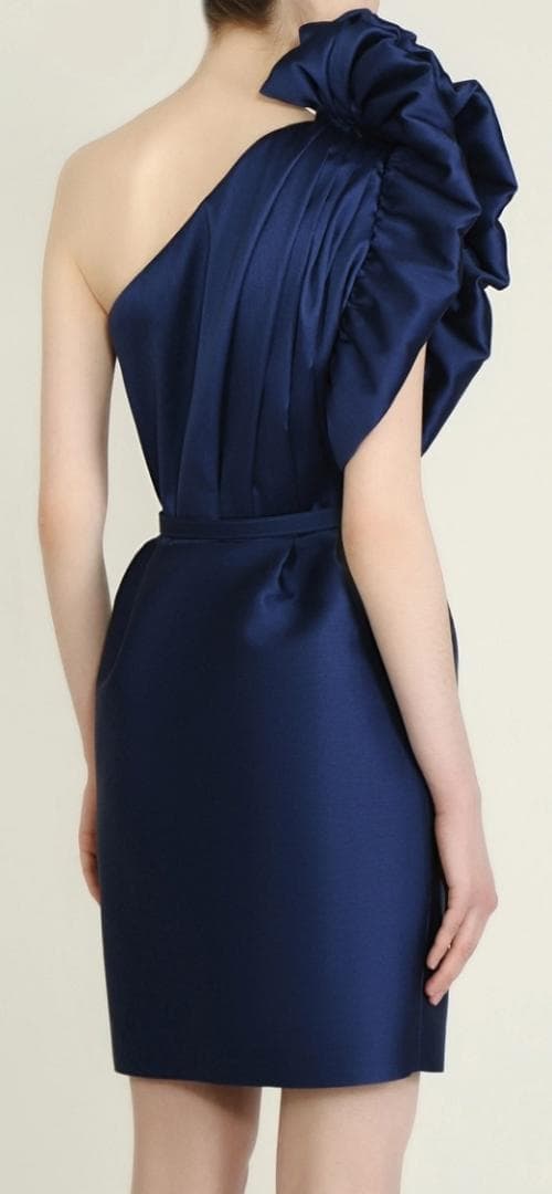 新品 STELLA McCARTNEY ワンショルダードレス ワンピース ブルー