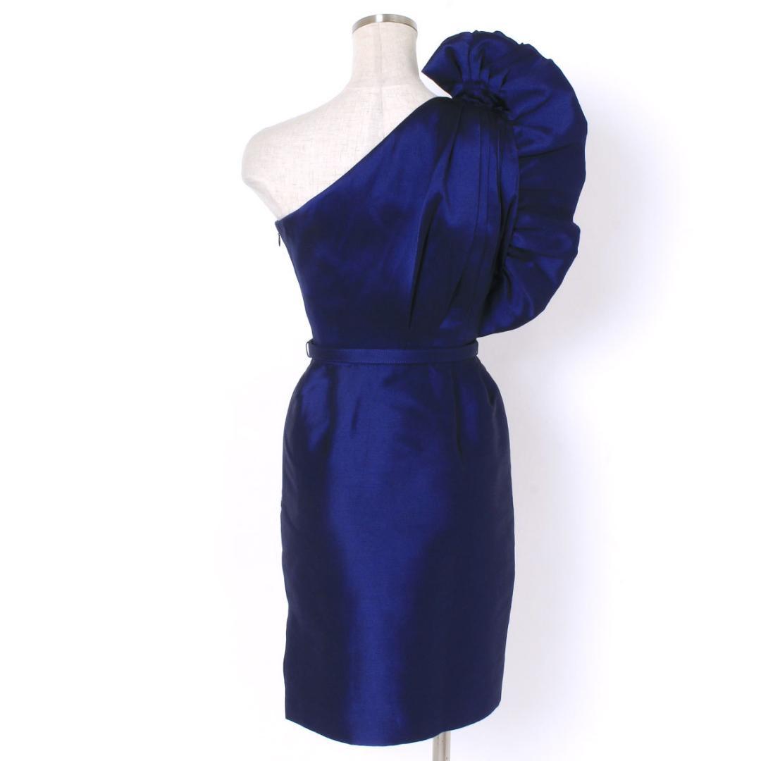 新品 STELLA McCARTNEY ワンショルダードレス ワンピース ブルー